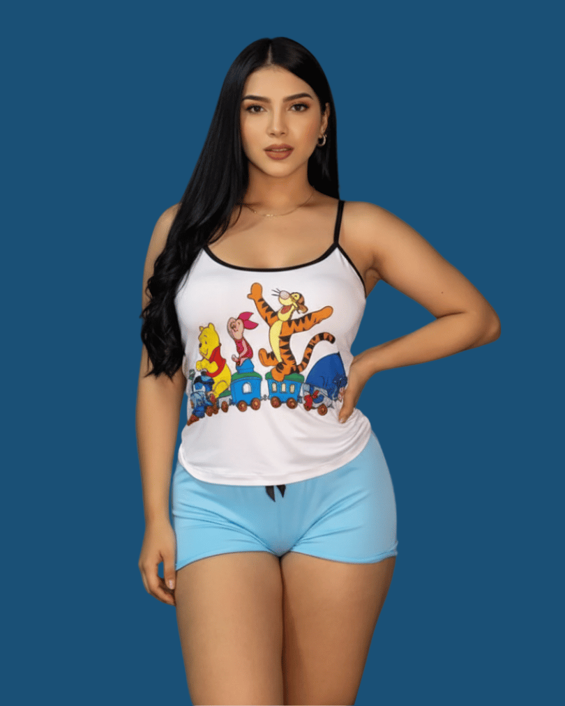 Pijama Short + Camisa Tiras