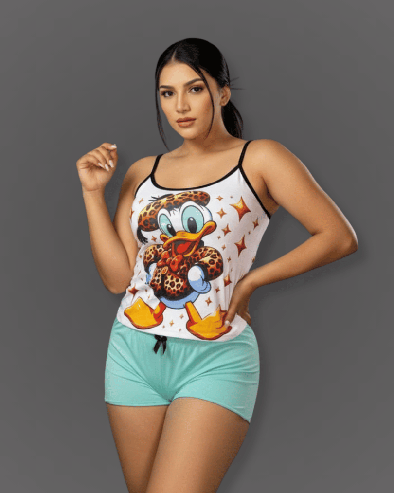 Pijama Short + Camisa Tiras