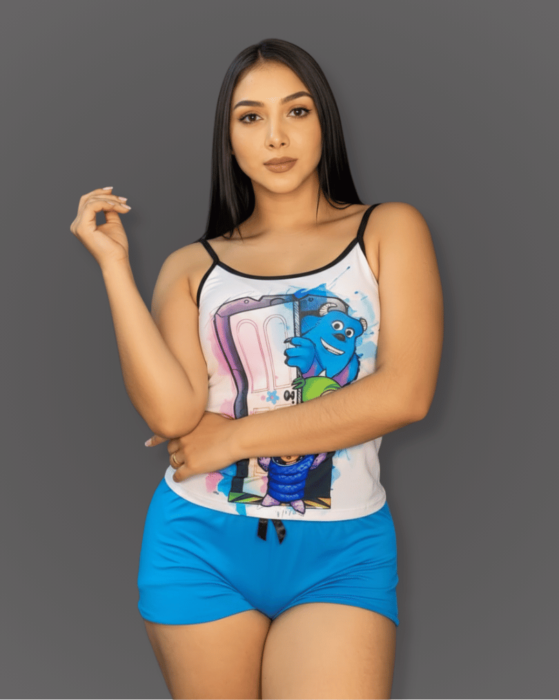 Pijama Short + Camisa Tiras