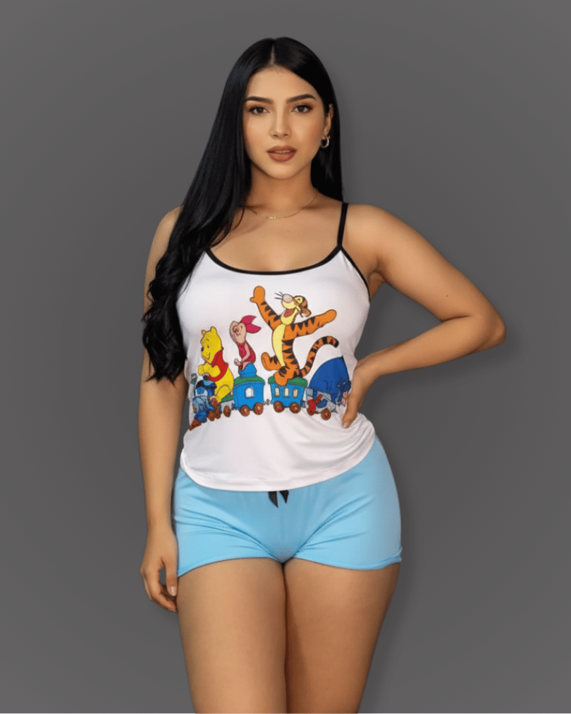 Pijama Short + Camisa Tiras