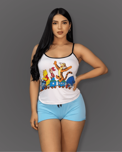 Pijama Short + Camisa Tiras