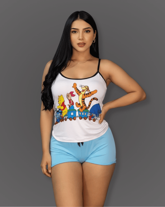 Pijama Short + Camisa Tiras